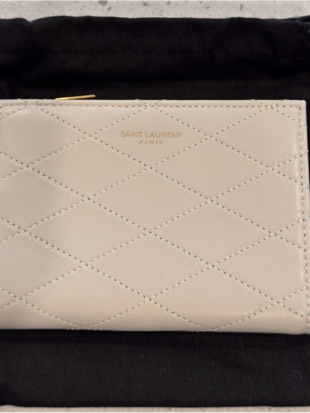YSL SAINT LAURENT Bi-Fold Wallet Leather New in Box w/tags - Picture 2 of 3